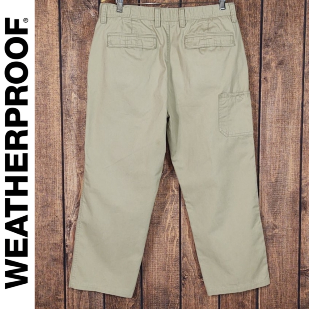 34x28 Vtg Mens Six Pocket Utility Chino Like New